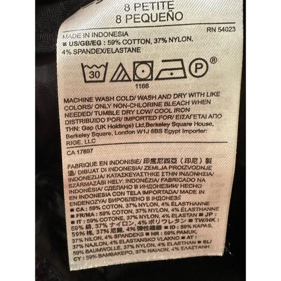 Banana Republic Jackson fit black ankle pants size 8P - Picture 4 of 13